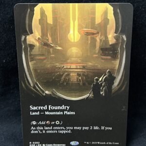Sacred Foundry (Borderless) - MTG Proxy Edge of Eternities