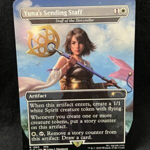 Yuna's Sending Staff - Staff of the Storyteller - MTG Proxy Secret Lair Drop Series