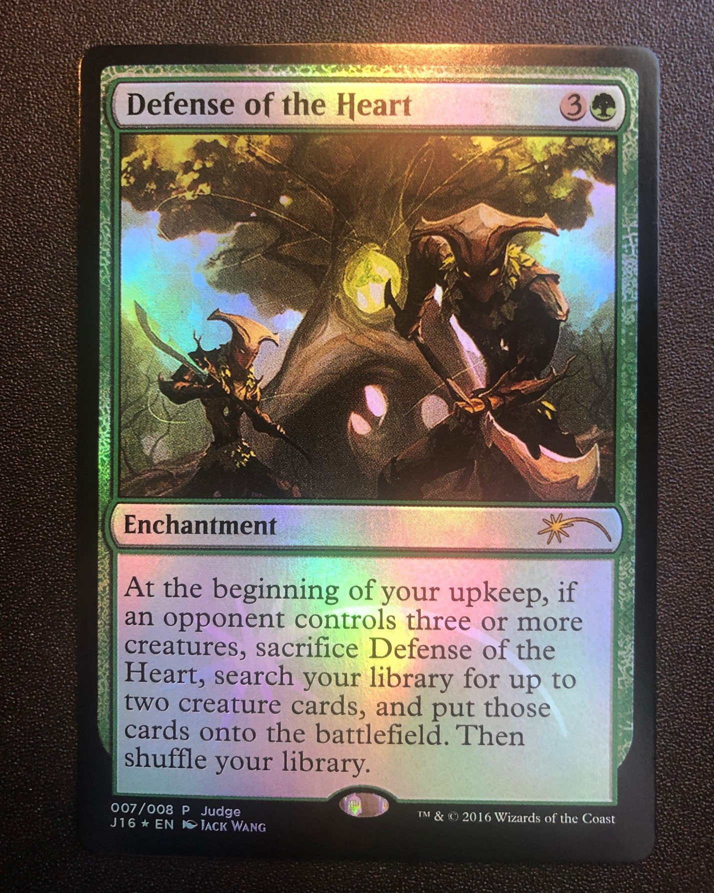 Defense of the Heart (Foil) - MTG Proxy Judge Gift