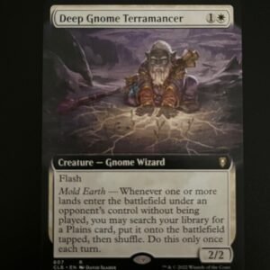Deep Gnome Terramancer (Extended Art) - MTG Proxy Commander Legends: Battle for Baldur's Gate