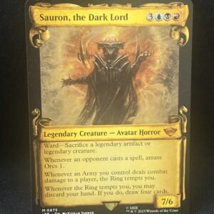 Sauron, the Dark Lord (Showcase Scrolls) - MTG Proxy Universes Beyond: The Lord of the Rings: Tales of Middle-earth