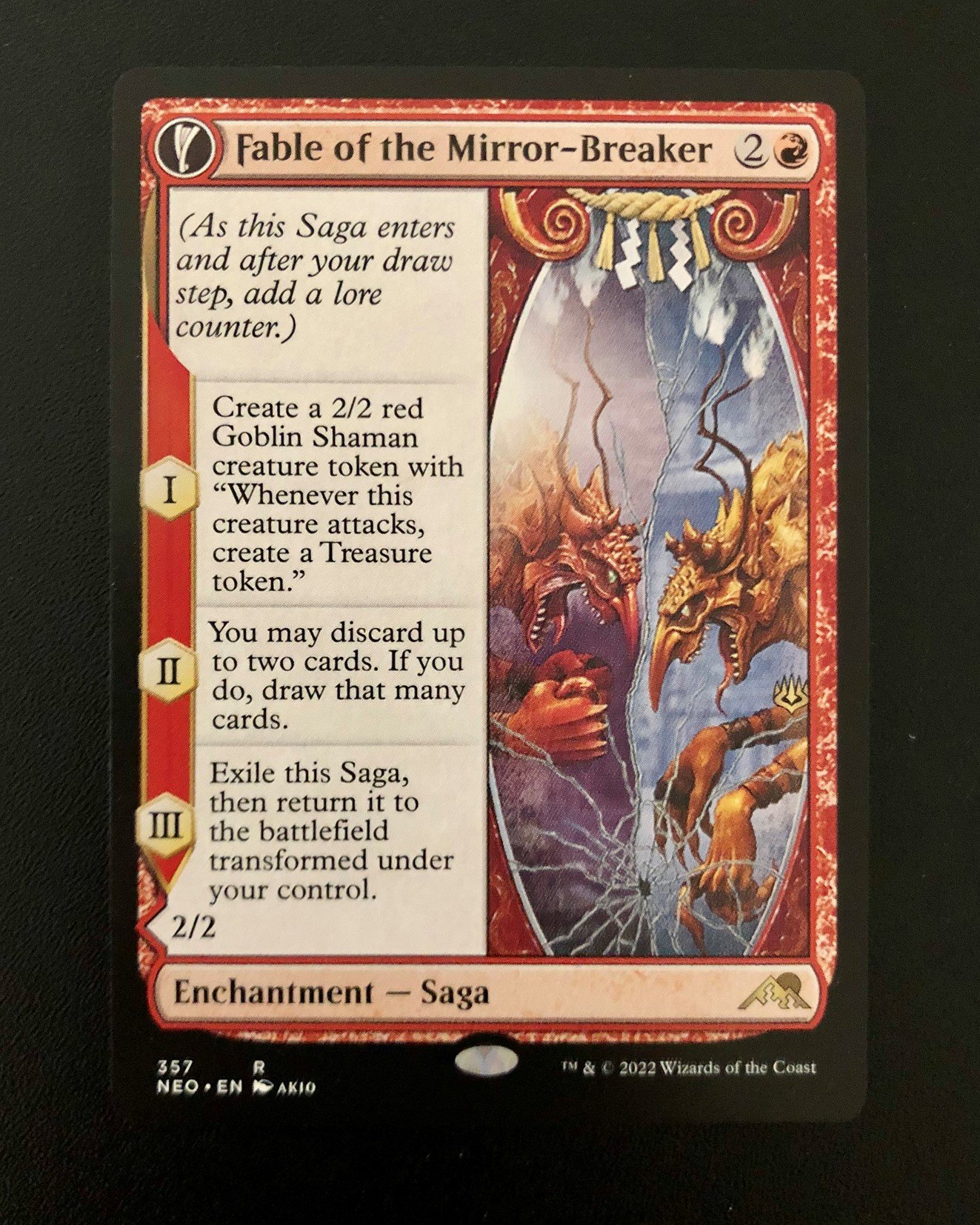 Fable of the Mirror-Breaker - MTG Proxy Kamigawa: Neon Dynasty