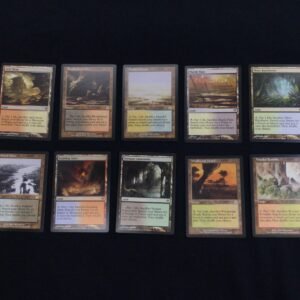Fetch Land Set - MtG Proxy Non Holo Stamp