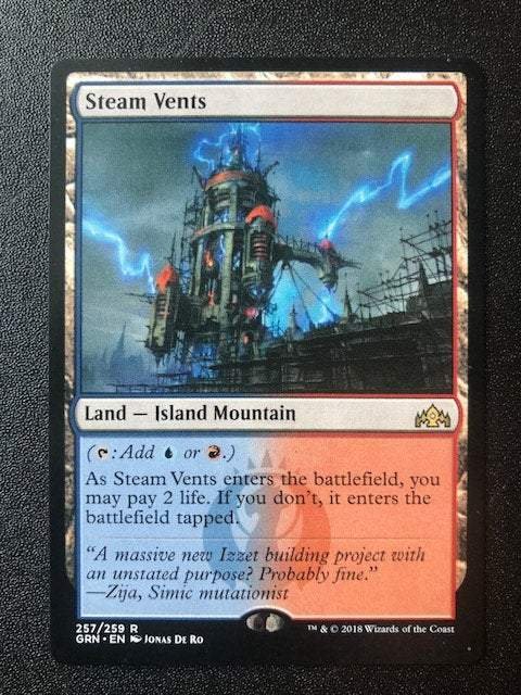 Steam Vents - MTG Proxy Guilds of Ravnica