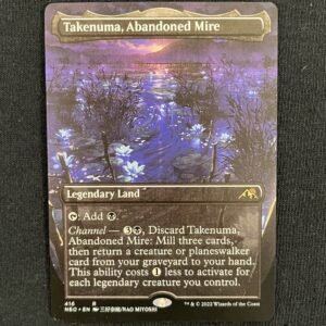 Takenuma, Abandoned Mire (Borderless) - MTG Proxy Kamigawa: Neon Dynasty