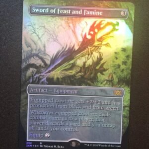 Sword of Feast and Famine (Foil Showcase) - MTG Proxy Double Masters