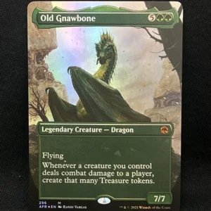 Old Gnawbone (Borderless Foil) - MTG Proxy Adventures in the Forgotten Realms