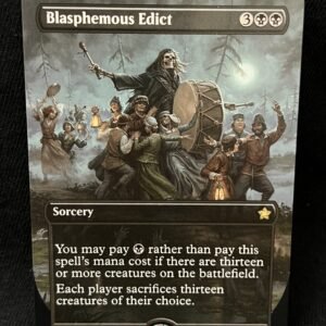 Blasphemous Edict (Borderless) - MTG Proxy Foundations