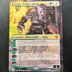 Ajani, Sleeper Agent (Borderless) - MTG Proxy Dominaria United