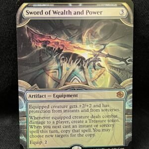 Sword of Wealth and Power (Foil Showcase) - MTG Proxy Outlaws of Thunder Junction: The Big Score
