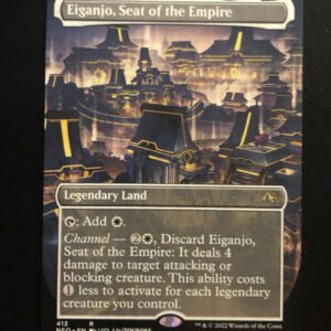 Eiganjo, Seat of the Empire (Borderless) - MtG Neon Dynasty