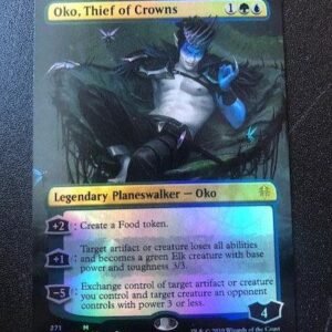 Oko, Thief of Crowns (Foil Showcase) - MTG Proxy Throne of Eldraine